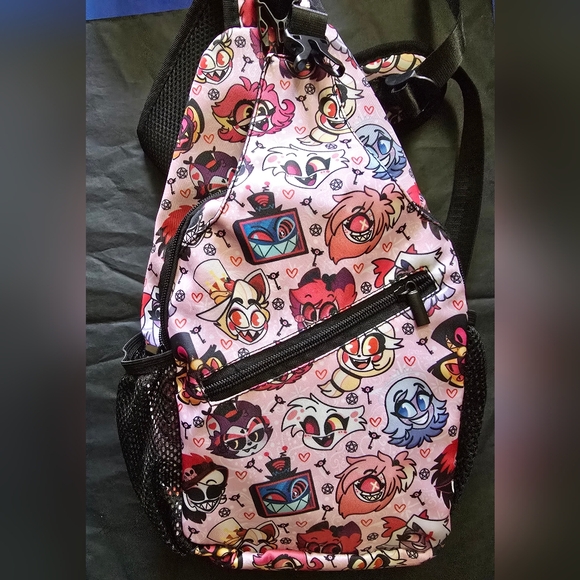 Hazbin Hotel Bookbag Backpack New - Angel Alastor Husk etc - Picture 8 of 11